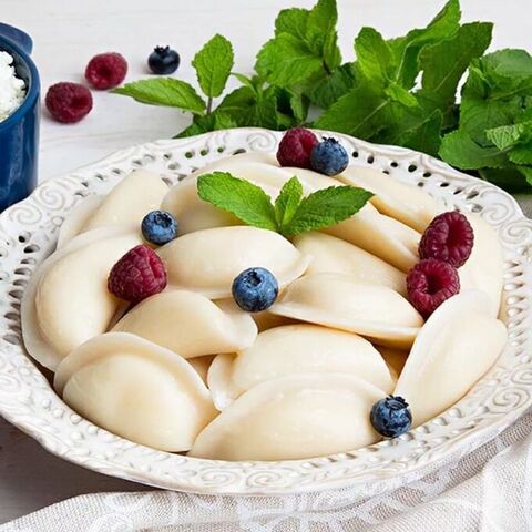 Вареники с творогом, упаковка 500 гр