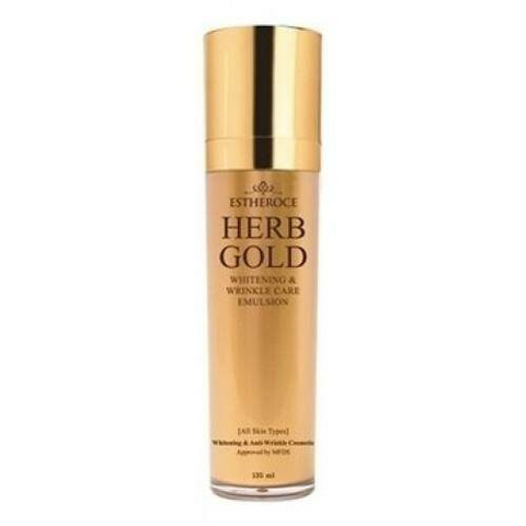 Deoproce Herb Gold Эмульсия для лица антивозрастная осветляющая Estheroce Herb Gold Whitening & Wrinkle Care Emulsion