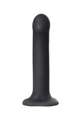 Черный фаллос на присоске Silicone Bendable Dildo L - 19 см. - 