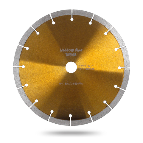 Алмазный сегментный диск Messer Yellow Line Granite. Диаметр 230 мм.