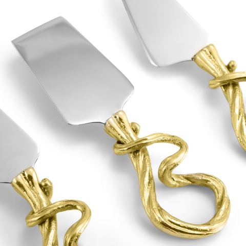 Набор ножей для сыра 3шт 16см Michael Aram Виноградная лоза