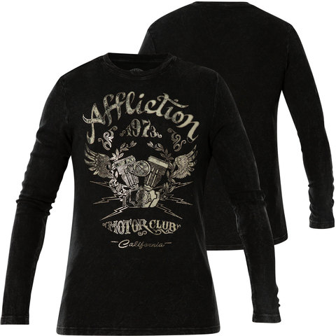 Affliction | Пуловер мужской AC CALI RIDE THERMAL A22706 с фольгой перед и сзади