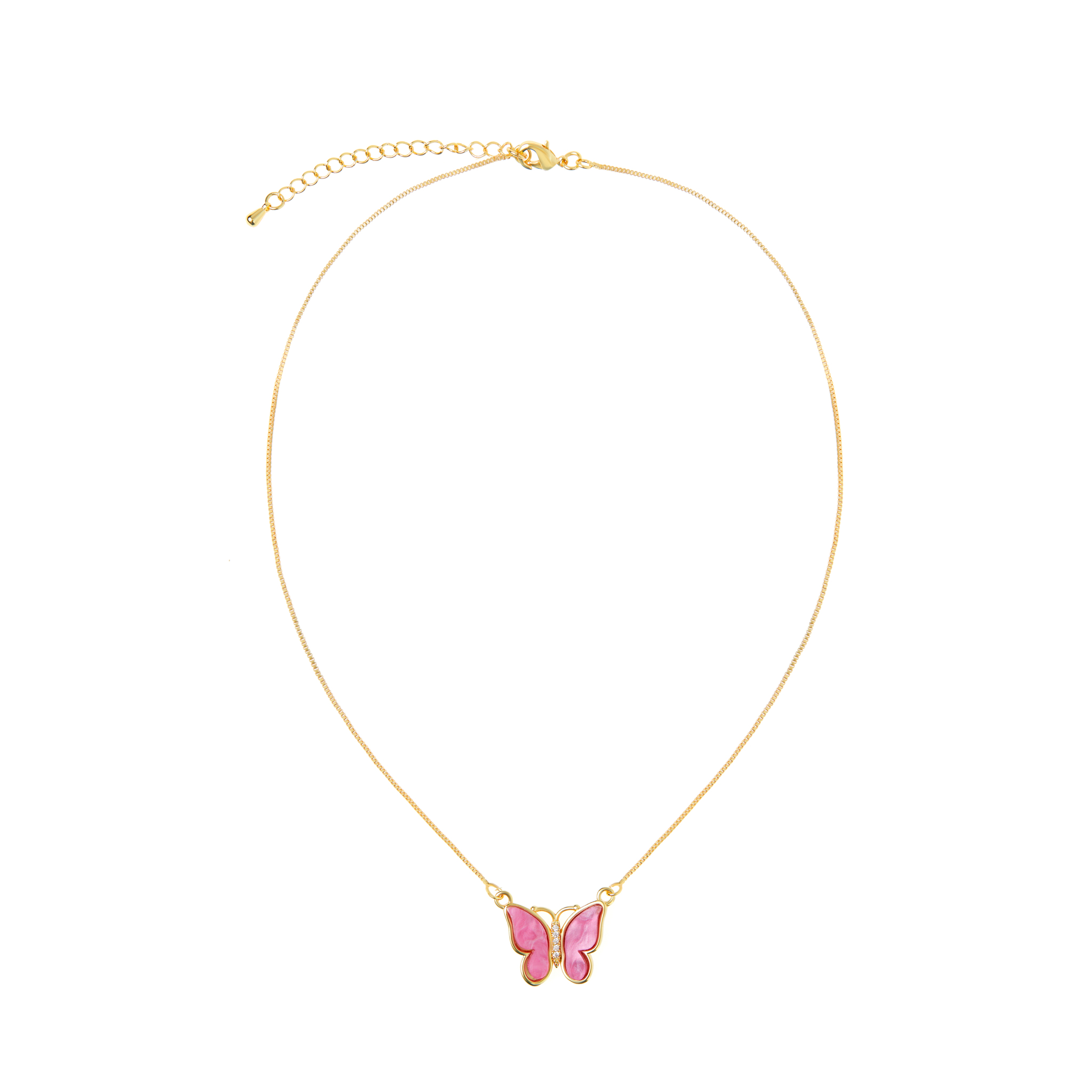 Колье Pearly Butterfly Necklace – Pink