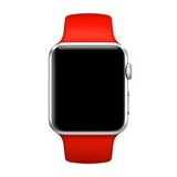 Силиконовый эластичный ремешок без застежек 42 мм / 44 мм / 45 мм / 49 мм для Apple Watch (размер - 147 мм) (Красный)