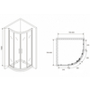 Abber Schwarzer Diamant AG01080 Душевой уголок, 80x80x195