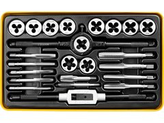 STAYER MaXCut, 24 предмета, легированная сталь, набор метчиков и плашек (28020-H24)