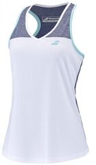 Теннисный топBabolat Play Tank Top Woman - white/blue heather