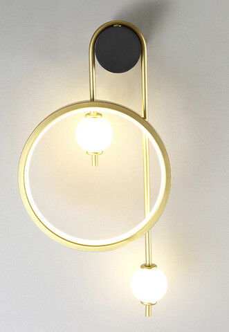 Настенный светодиодный светильник Crystal Lux RODRIGO AP20W LED BLACK/GOLD