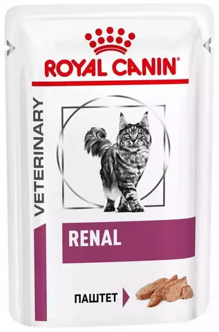 Royal Canin Renal, влажный корм для кошек при проблемах с почками  (паштет) 85 г