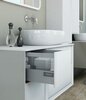 Cezares 50216 Раковина из искусственного мрамора с двумя чашами Bianco opaco, 176x46x1,6
