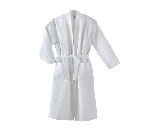 Халат вафельный Blanc des Vosges белый