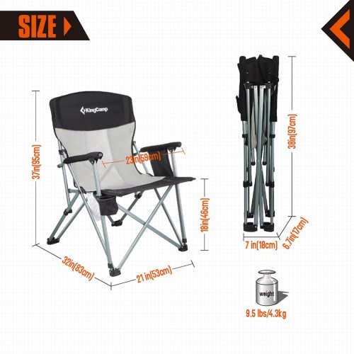 Кресло kingcamp hard arm chair kc3825