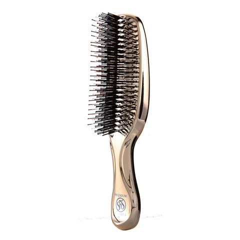 Расческа Scalp Brush PREMIUM с длинной ручкой (золото)