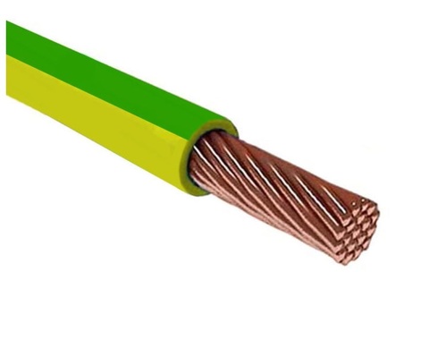 Провод ПуГВнг(А)-LS 1х6,0 ГОСТ (200м), желто-зеленый TDM