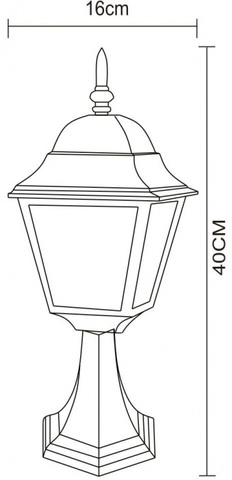 Ландшафтный светильник Arte Lamp BREMEN A1014FN-1BK