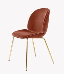 Стул Beetle GUBI латунь/бархат 470х500х870h