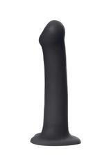 Черный фаллос на присоске Silicone Bendable Dildo L - 19 см. - 