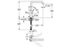 GROHE Essence 30505A00 Смеситель для кухонной мойки с поворотным изливом, темный графит глянец