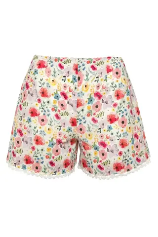 «Flower pants» Шорты из хлопка с кружевной отделкой.