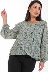 Блуза Красивая из шифона (мята) Diolche