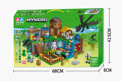 Конструктор Мой Мир - Большая Деревня и Эндер-дракона, 1460 дет
