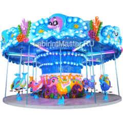 Электрическая Аттракцион карусель детская «Океан», 7×7×3,2 м