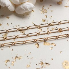 Цепочка 11*3 мм, маленькое звено 4 мм, позолота, 20 см, А015-2 (20см)
