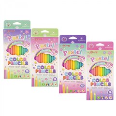 
          Карандаши цветные Yalong 12 цв., "Pastel colours" деревянные, шестигранные, заточенные, пастельные тона, грифель 3.0 мм, картон. уп., европодвес