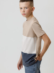 фуфайка  для мальчика  КР 302171/темно-бежевый 1304 к576
