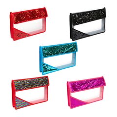 
          Папка 1 отделение, А4 330х220х50 мм, Alingar, пластик, пайетки на клапане и уголке, клапан на липучке