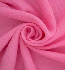 Ткань Муслин, 115 гр/м2, 100% хлопок, ш. 140 см, розовый
