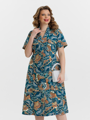 4536 Халат на пуговицах