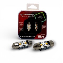 LED лампы 31mm (2020) 2SMD Yellow Canbus