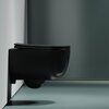 Ceramica Nova Modena CN6063MDH Подвесной унитаз c ультра тонким сидением и крышкой с функцией плавного закрытия, цвет: темный антрацит матовый