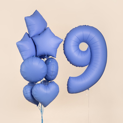 Г 18''/46 см, Звезда, Матовый, Голубой Лотос, 1 шт.