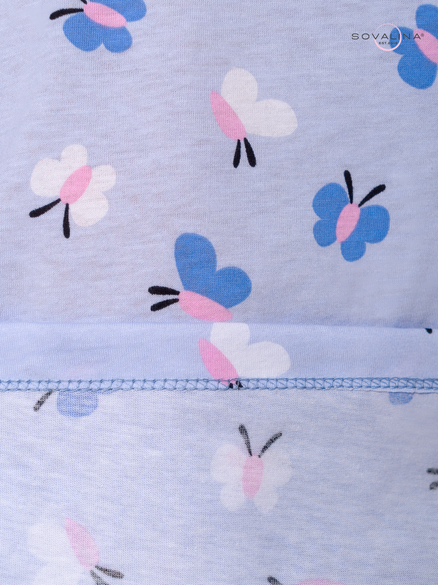 Костюм Мун синие бабочки-голубой