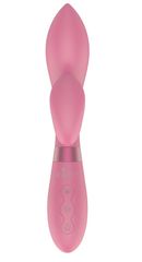 Розовый вибратор-кролик Indeep Juna - 21,5 см. - 