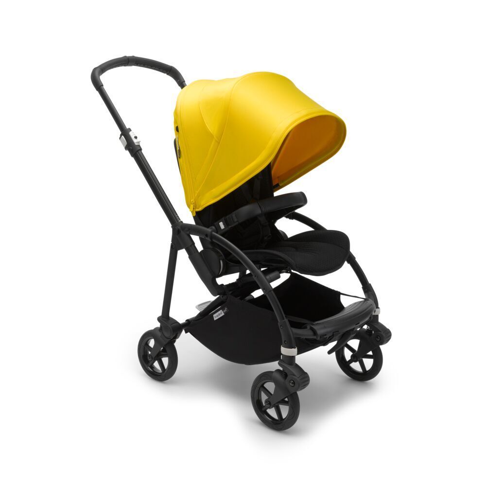 Прогулочная коляска Bugaboo Bee 6 Black/Black/Lemon yellow - купить по  выгодной цене | Детские коляски — купить по выгодным ценам в интернет  магазине EUROBABYCAR