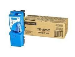 Тонер-картридж TK-825C cyan / голубой для МФУ Kyocera KM-2520/C2525E/C3232/C3232E/C4035E. Ресурс 7000 страниц.