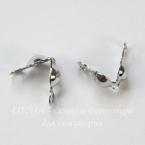 Каллоты 8х4 мм (цвет - платина), 20 штук