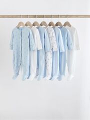 Комбинезон / Cлип для малышей Next K79-477, 7 шт., Голубой, Белый