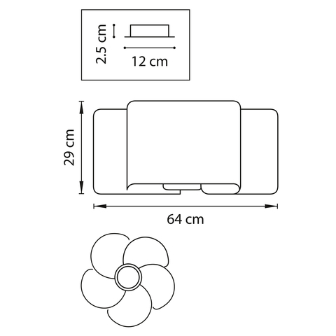 Потолочная люстра Pittore Lightstar 811050