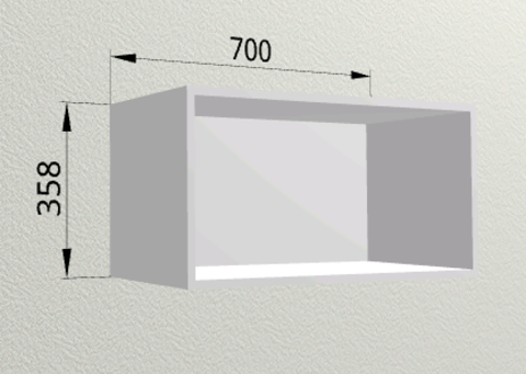 Кухня Мария шкаф верхний горизонтальный 700