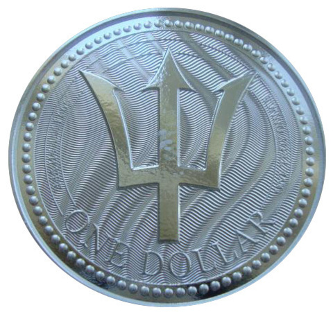 Барбадос 1 доллар 2017 Трезубец СЕРЕБРО