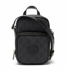 Мини-сумка через плечо Gucci GG Supreme из ткани и кожи