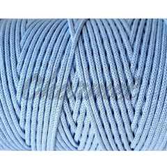 Голубой  Хлопковый шнур 3 мм