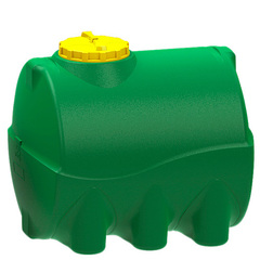 Емкость Пласт Инжиниринг цилиндрическая 2000 л. горизонтальный (2200x1100x1350см;зеленый) - арт.560108