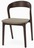 Стул Canada 2.0 деревянный, сиденье из коричневой ткани