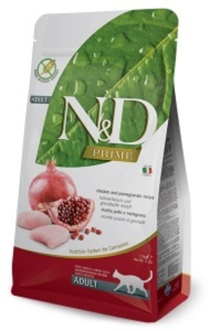 Сухой корм для кошек Farmina N&D Prime Adult беззерновой с курицей и гранатом 5 кг