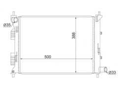 РАДИАТОР SOLARIS, RIO lll МКПП SAT